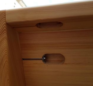 Tischlerei Sebastian Schramm, Dresden Neustadt – Bett Kiefernholz – premium, Detail