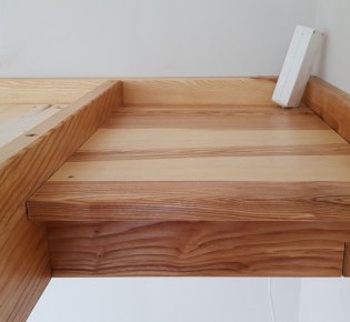 Tischlerei Sebastian Schramm, Dresden Neustadt – Hochbett aus Eschenholz, Hochebene