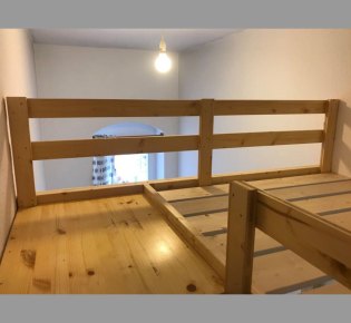 Tischlerei Sebastian Schramm, Dresden Neustadt – Hochbett für ein kleines Zimmer, Podest