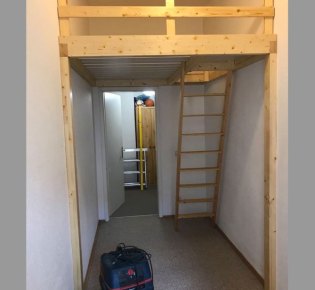Tischlerei Sebastian Schramm, Dresden Neustadt – Hochbett für ein kleines Zimmer